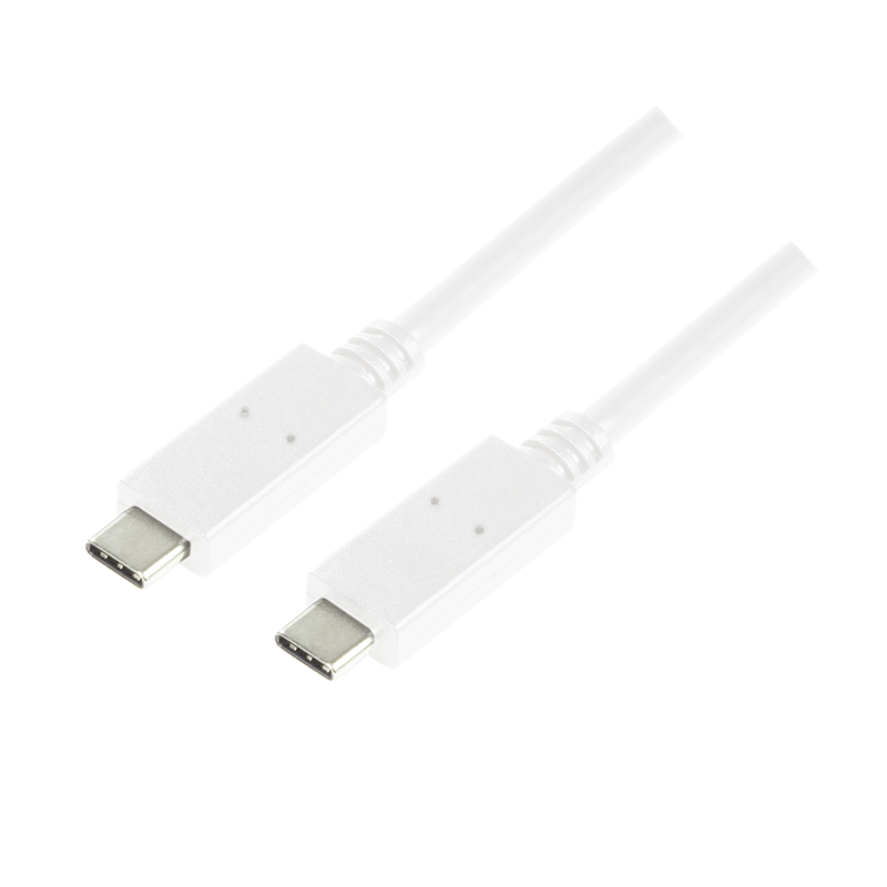 LOGILINK - USB-C 3.1 Gen2 connection cable, 1m, white USB kabelis