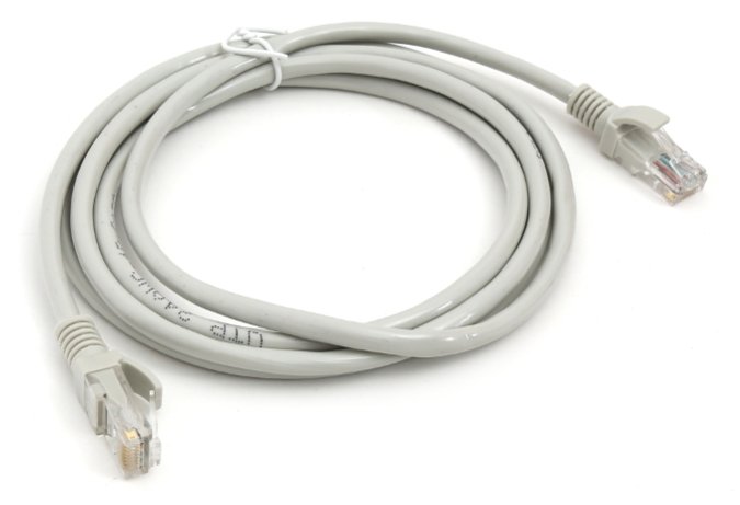 Omega LAN Vads / 5e cat / RJ45 / 2m / Pelēks tīkla kabelis