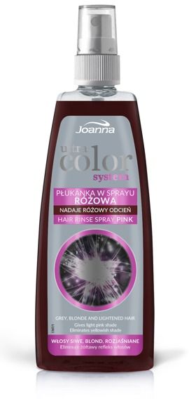 Joanna Ultra Color System Plukanka do wlosow rozowa w sprayu 150ml 525966 (5901018017293)