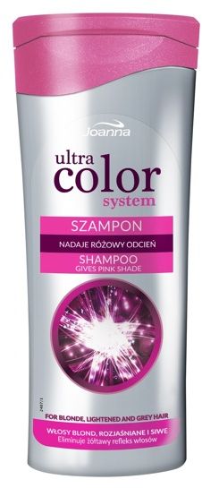Joanna Ultra Color System Szampon rozowy do wlosow blond, rozjasnionych i siwych 200ml 521969 (5901018017286) Matu šampūns