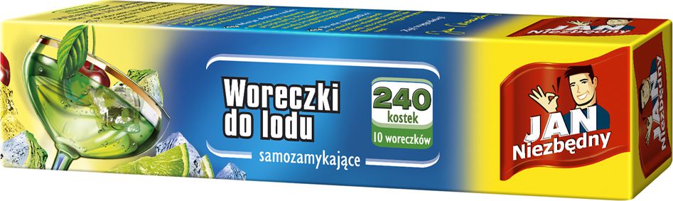 JAN Niezbedny Woreczki do lodu pudelko 240szt (ZZAJAN310.) ZZAJAN310. (5900536230108) Virtuves piederumi