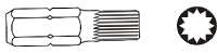 Jonnesway Koncowka SPLINE XZN M10x75mm 6-kat 10mm D10M75M10A D10M75M10A (4719152110791)