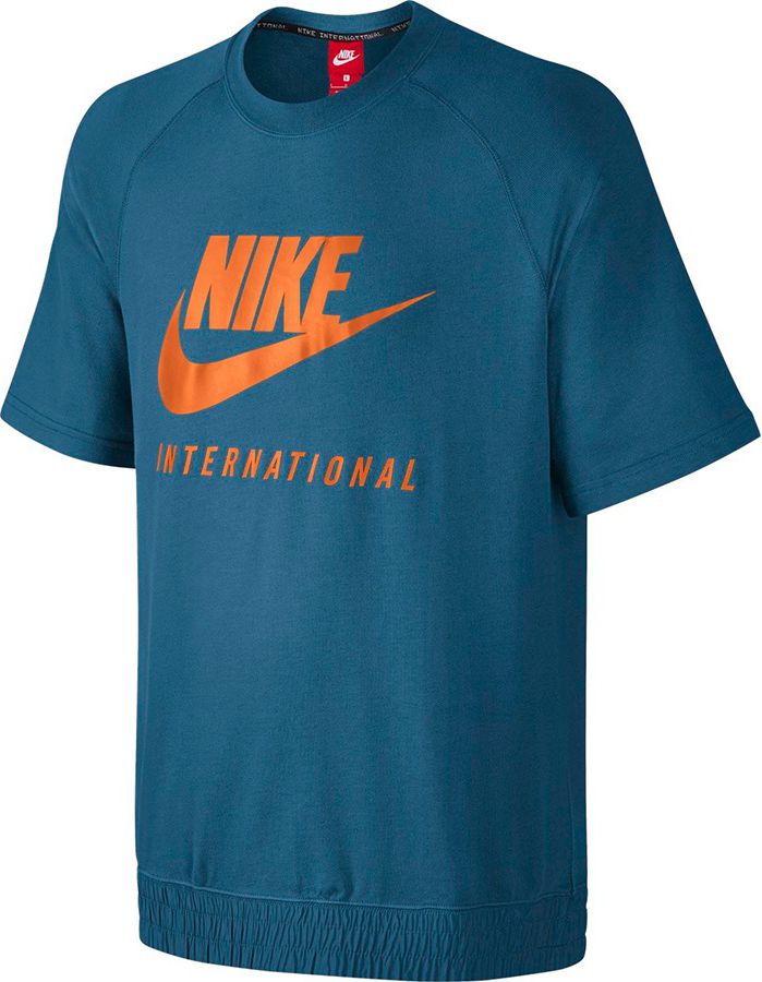 Nike Koszulka meska M NK INTL CRW SS niebieska r. S (834306 457) 834306 457-S (0886066381433)