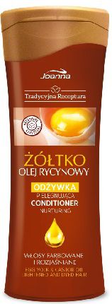 Joanna Tradycyjna Receptura Odzywka do wlosow pielegnujaca Zoltko i Olej Rycynowy 300 ml 522655 (5906717443220)