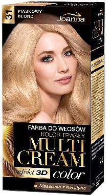 Joanna Multi Cream Color Farba nr 31 Piaskowy Blond 525082 (5901018013196)
