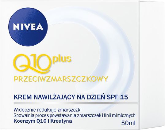 Nivea Q10 Plus Krem przeciwzmarszczkowy na dzien 50ml 0181287 (4005808935895) kosmētika ķermenim