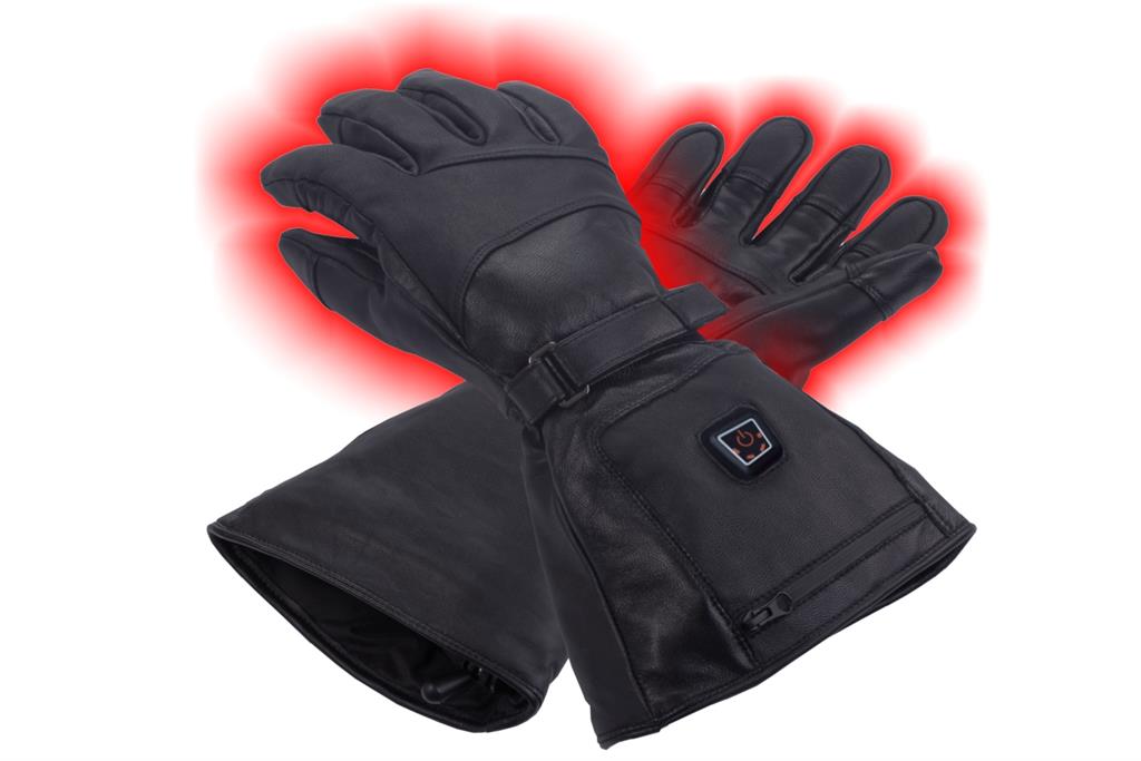 Heated leather ski gloves Glovii size: L cimdi