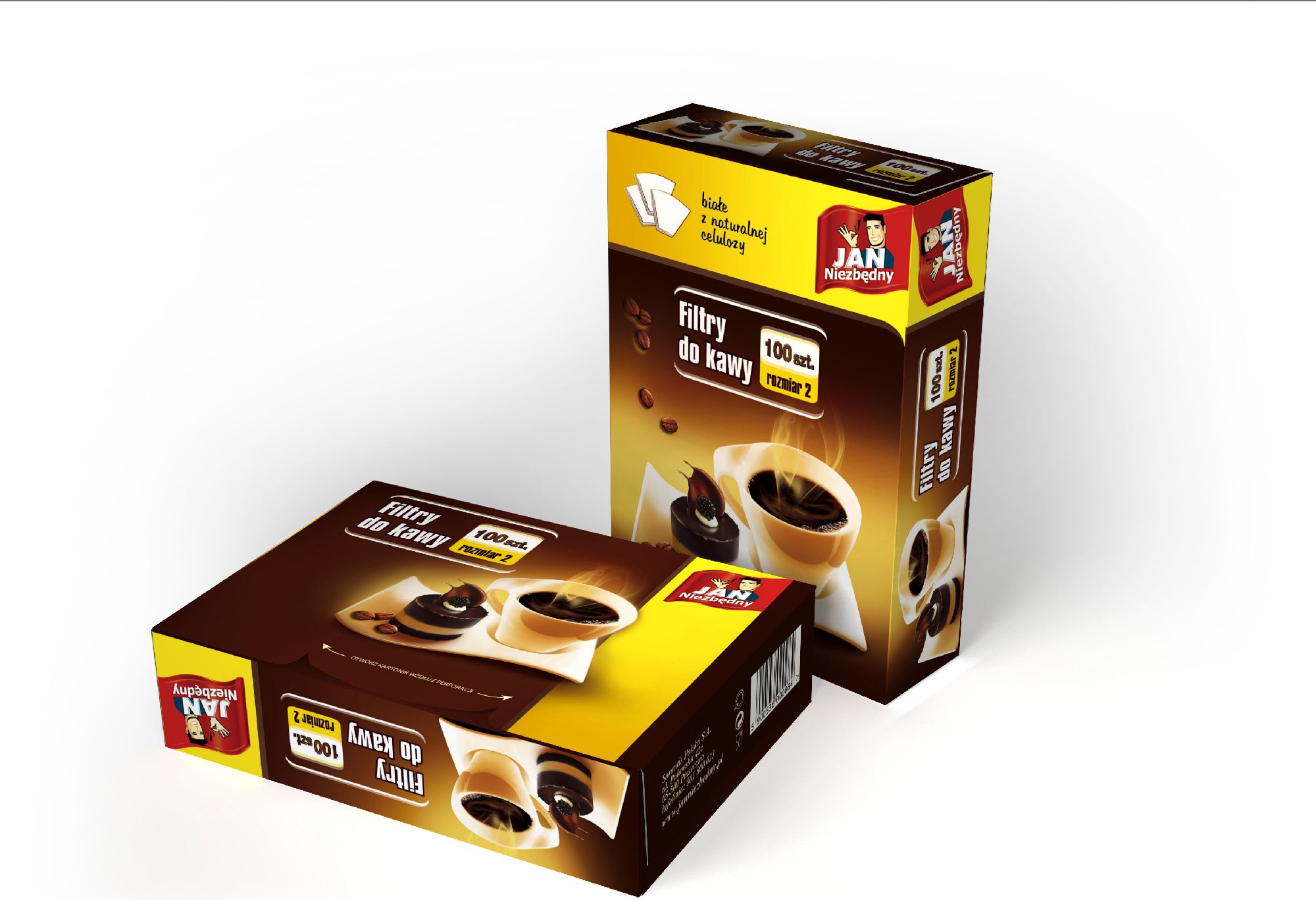 JAN Coffee filters, size 2, 100 pcs. piederumi kafijas automātiem