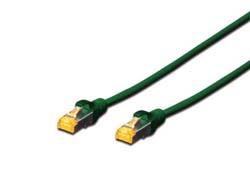 Assmann / Digitus CAT 6A S-FTP PATCH C. LSOH. CU CAT 6A S-FTP Patch Cable, LSOH, Cu, AWG 26/7, Length 10m, color green Length 10m, color gre datortīklu aksesuārs