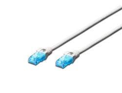 DIGITUS - Patch- Cable - RJ- 45 (M) - RJ- 45 (M) - 10,0m - UTP - CAT 5e - smooth - white (DK- 1512- 100/WH) datortīklu aksesuārs