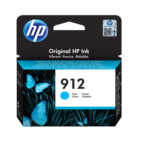 HP 912 Cyan Ink Cartridge kārtridžs