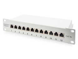 DIGITUS Cat.6A Patch Panel, geschirmt, 12-Port, 10