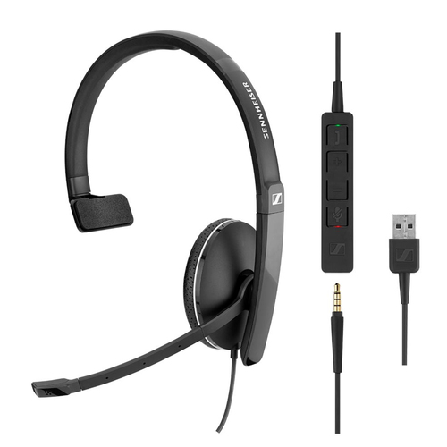 EPOS / SENNHEISER ADAPT SC 135 USB MONAURAL HEADSET 3.5MM JACK S4B austiņas