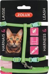 Zolux Zestaw spacerowy dla kota zielony 4960958 (3336029200211) piederumi kaķiem