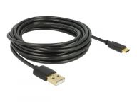 Delock 4m USB A USB C Male Black (83669) USB kabelis