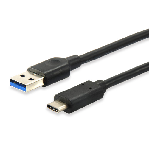 equip USB 3.1 Kabel A->C M/M 1,0m Type C USB kabelis