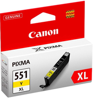 Ink Canon CLI551Y XL yellow BLISTER with security | iP7250/MG5450/MG6350 kārtridžs