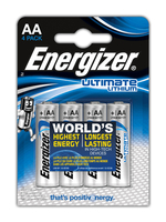 ENERGIZER Ultimate Lithium, AAA, L92, 1.5V, 4 pcs Baterija