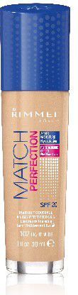 Rimmel  Podklad Match Perfection nr 102 light nude 30ml 34778804102 (3614220954035) tonālais krēms