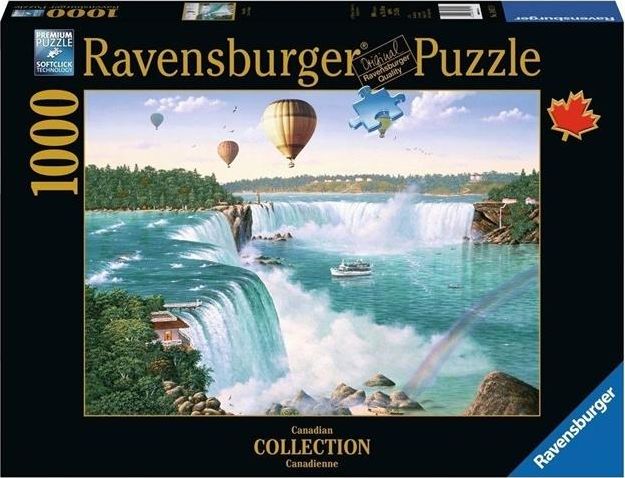 Ravensburger Puzzle 1000 Wodospad Niagara 334142 (4005556198719) puzle, puzzle