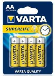 Varta AA SuperLife Zinc Carbon 4 Pack 4008496556267 Baterija