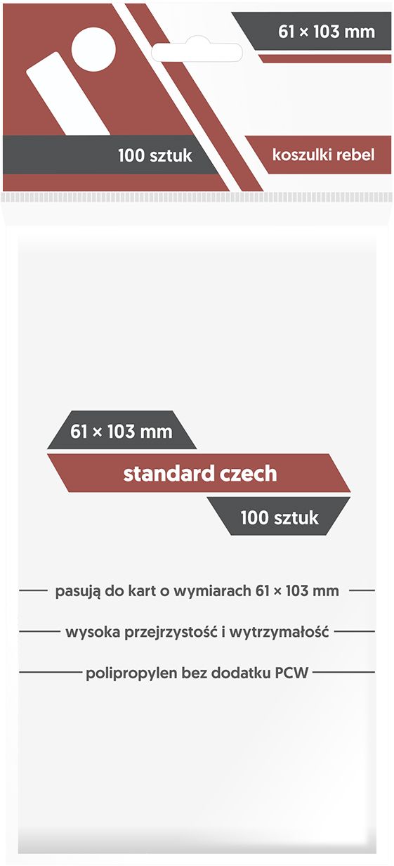 Rebel Koszulki Standard Czech 61x103 (100sztuk) 268349 (5902650611870) galda spēle