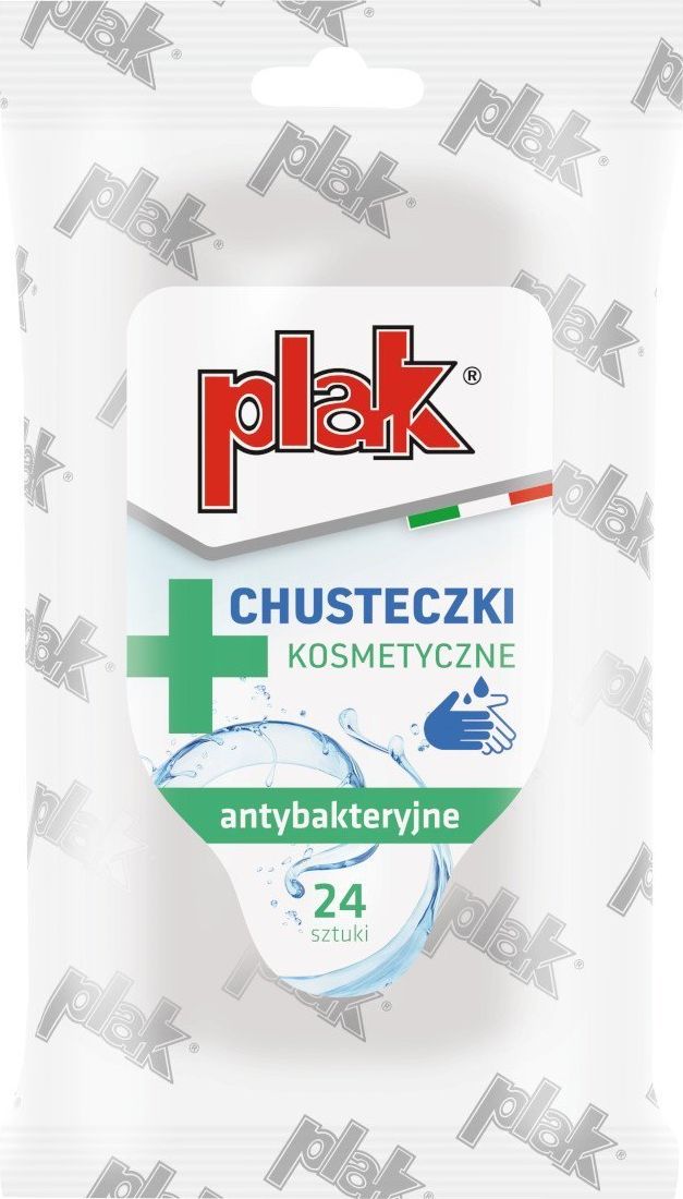 Plak Chusteczki kosmetyczne antybakteryjne 24 szt. PLAK70W (5903246870541)