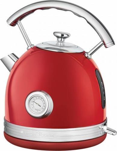 ProfiCook Vintage PC-WKS 1192, kettle (red / chrome, 1.7 liters) Elektriskā Tējkanna