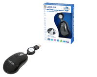 LOGILINK - Mini mouse USB with retractable cable Datora pele