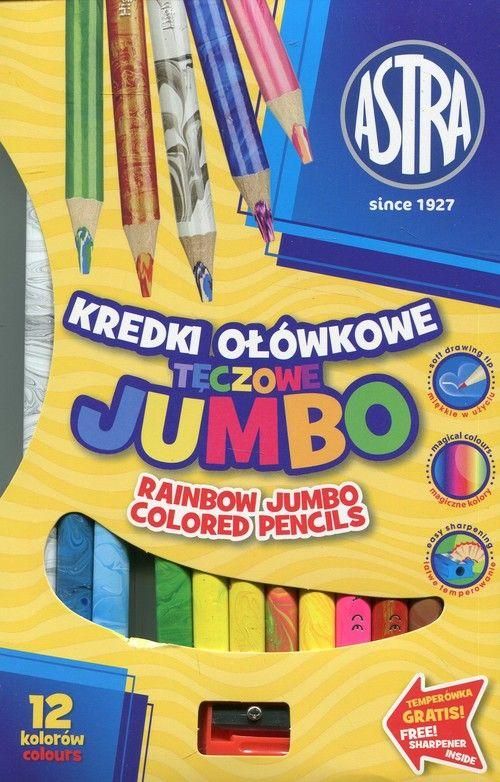 Astra Jumbo rainbow pencil crayons 12 colors (312118002)