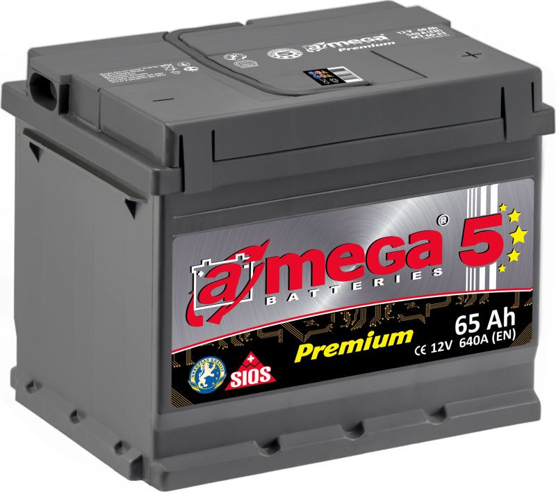 A-Mega Akumuliatorius A-MEGA Premium 65Ah 640A 5663700 auto akumulators
