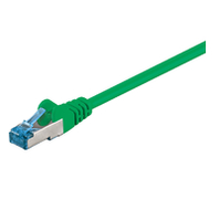 MicroConnect S/FTP CAT6A 0.25M Green LSZH PIMF( Pairs in metal foil) kabelis, vads