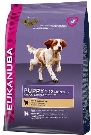 EUKANUBA Puppy Lamb & Rice 12kg barība suņiem