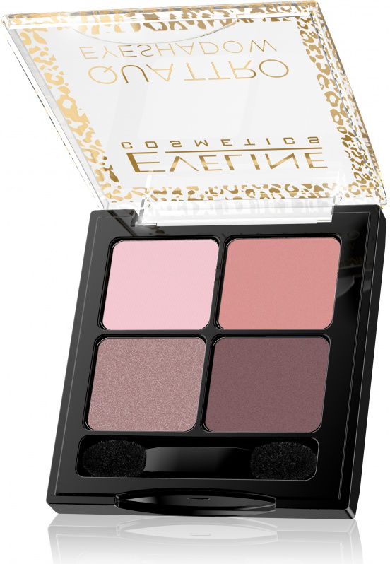 Eveline Quattro Palette of 4 eye shadows 12 5.2g ēnas