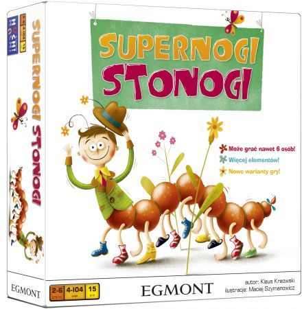 Egmont Gra planszowa Supernogi Stonogi 272913 (5908215009298) galda spēle