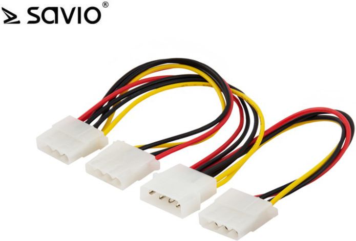 Elmak Barošanas kabelis / adapter Molex 4pin (SAVIO AK-16) kabelis datoram