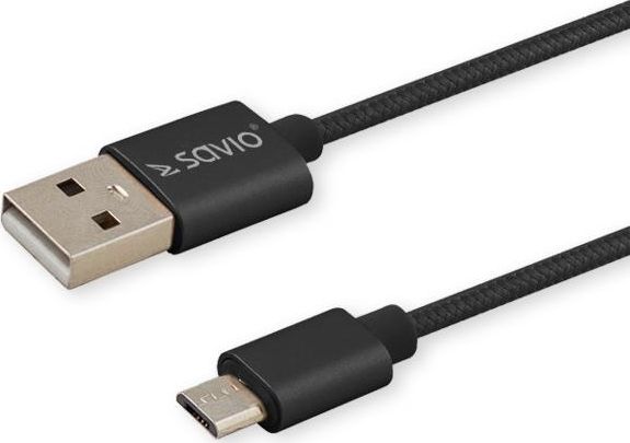 USB - USB typ C cable 2.1A, 2m SAVIO CL-129 USB kabelis