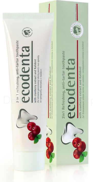 Ecodenta Pasta do zebow przeciw kamieniowi zurawina 100 ml 3033815 (4770001331804) mutes higiēnai