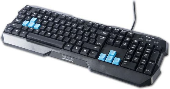 E-Blue EKM075BK Polygon Spēļu Klaviatūra ar vadu USB / Melna (ENG) klaviatūra