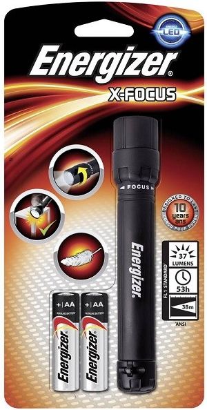 Latarka Energizer ENERGIZER Latarka X-FOCUS LED 2AA EG0232 (7638900015096) kabatas lukturis