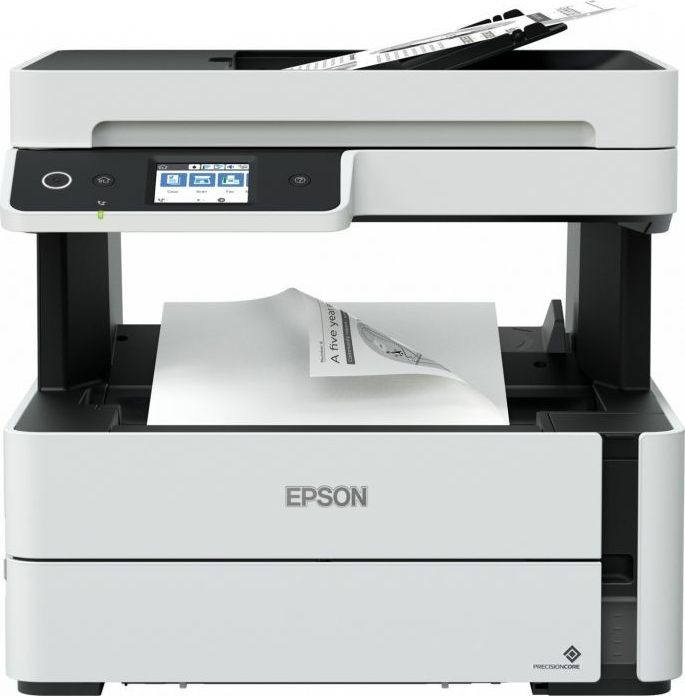 Epson Multifunctional printer EcoTank M3180 Mono, PrecisionCore™ TFP print head, All-in-one, A4, Wi-Fi, Grey printeris