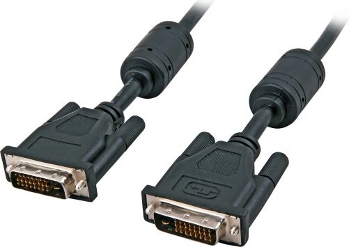 EFB DVI-D Dual Link,2x DVI-D 24+1,St.-St.,AWG 24,10,0m,sw datortīklu aksesuārs