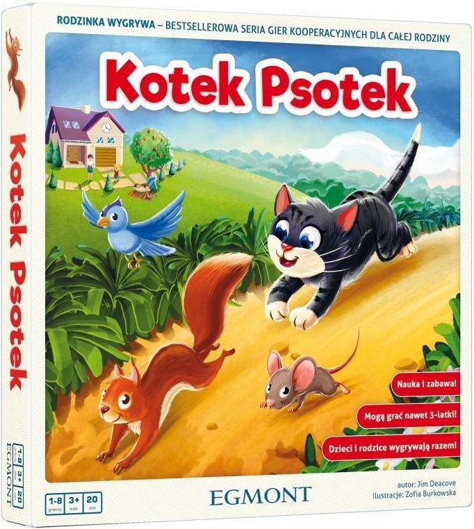 Egmont Gra planszowa Kotek Psotek 217862 (5908215007355) galda spēle