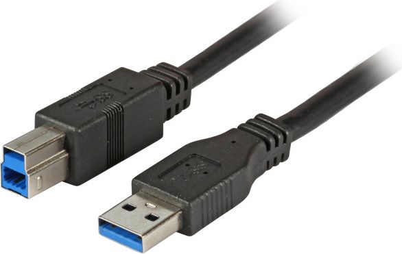 EFB USB3.0 Anschlusskabel A-B,St-St,1,8m,schwarz,Premium USB kabelis