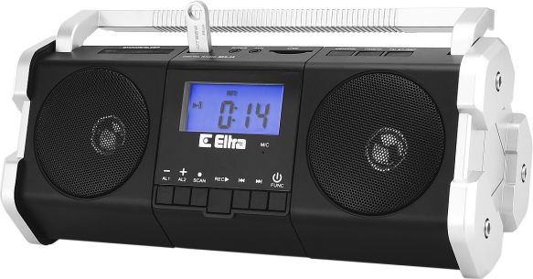 Eltra Radio MAJA black-silver radio, radiopulksteņi
