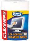 E5 Chusteczki nawilzane do czyszczenia ekranow LCD 100 szt. (RE00457) RE00457 (5903874862284) tīrīšanas līdzeklis