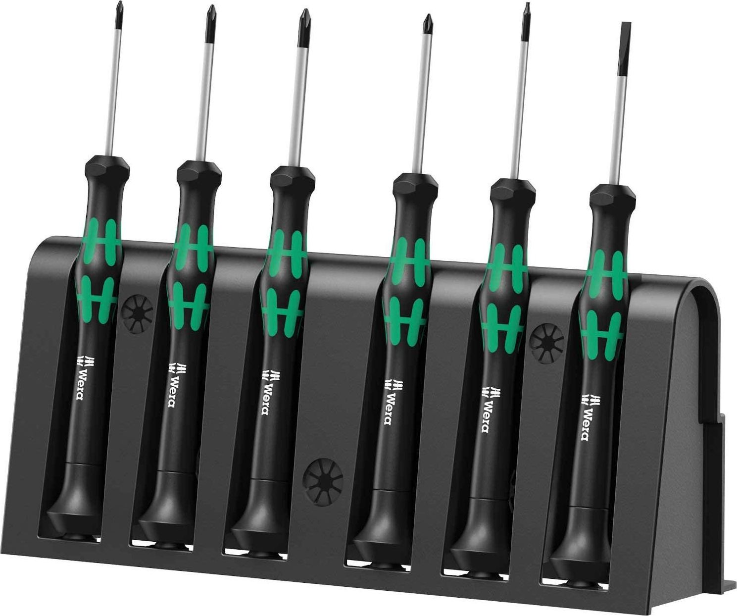 WERA 2050/6 for electronic applic. screwdriver set + Rack