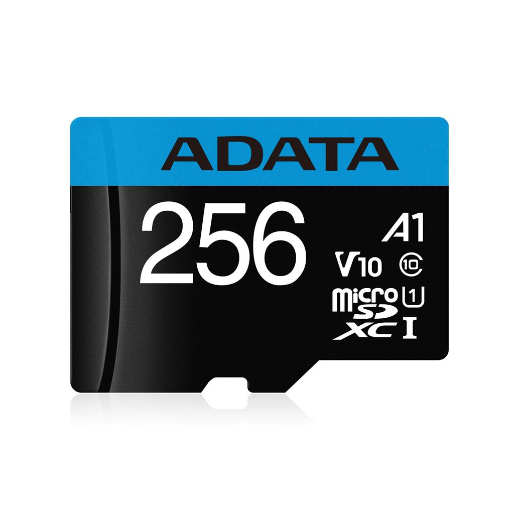 ADATA Premier microSDXC 256GB 100R/25W UHS-I Class 10 A1 V10 + Adapter atmiņas karte