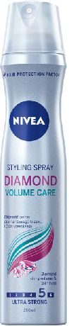 Nivea Hair Care Styling Lakier do wlosow Diamond Volume Care ultra mocny 250 ml 0182196 (5900017052489)