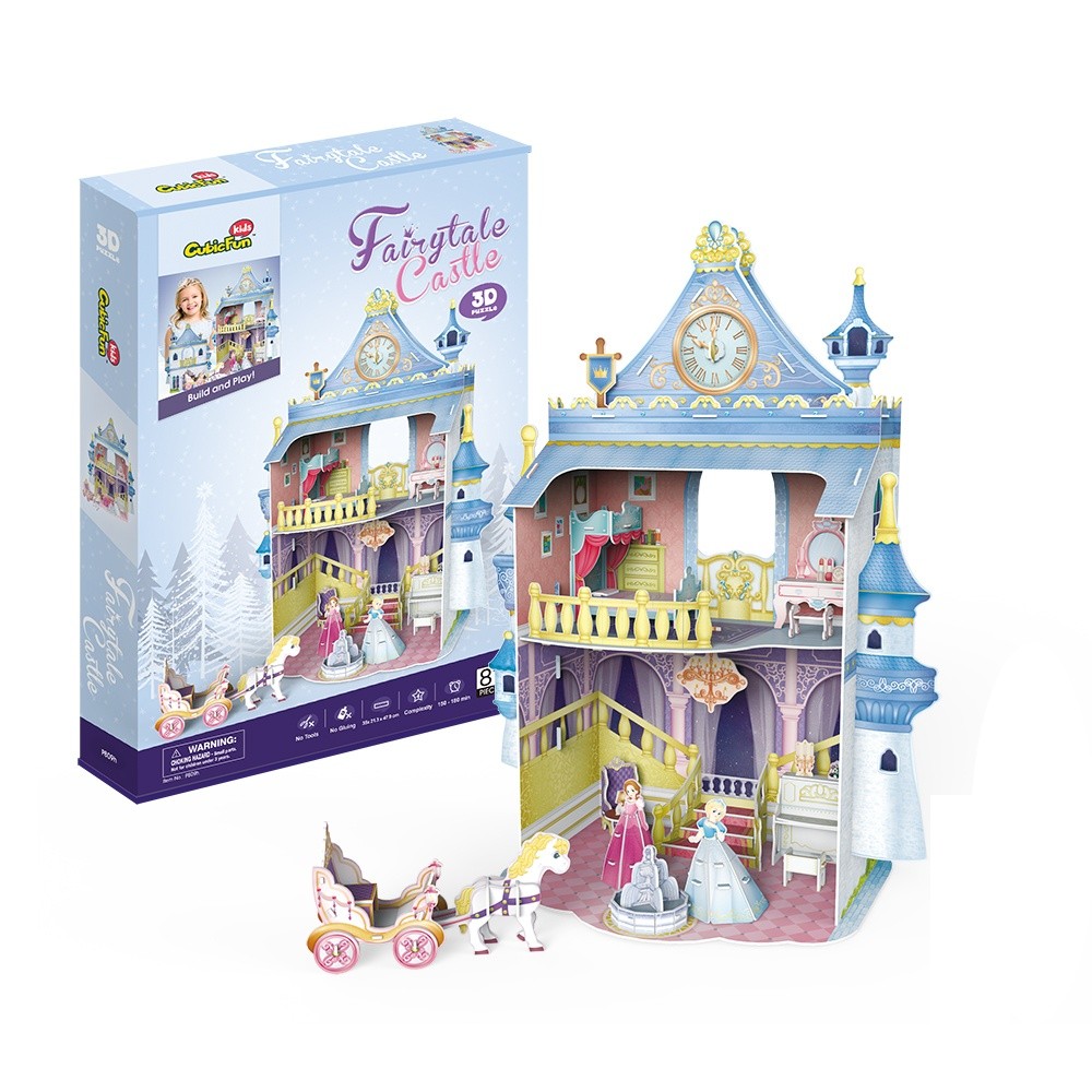 Cubic Fun Puzzle 3D Domek Dla Lalek Fairytale Castle puzle, puzzle